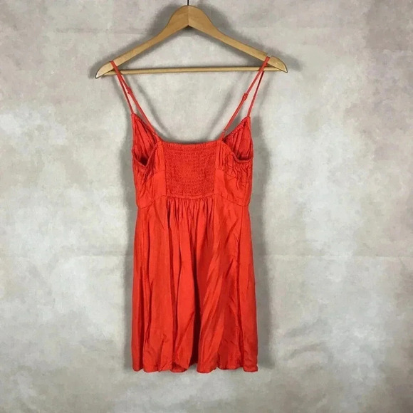 URBAN OUTFITTERS Tie Font Sweetheart Mini Dress Size SMALL - Picture 11 of 11